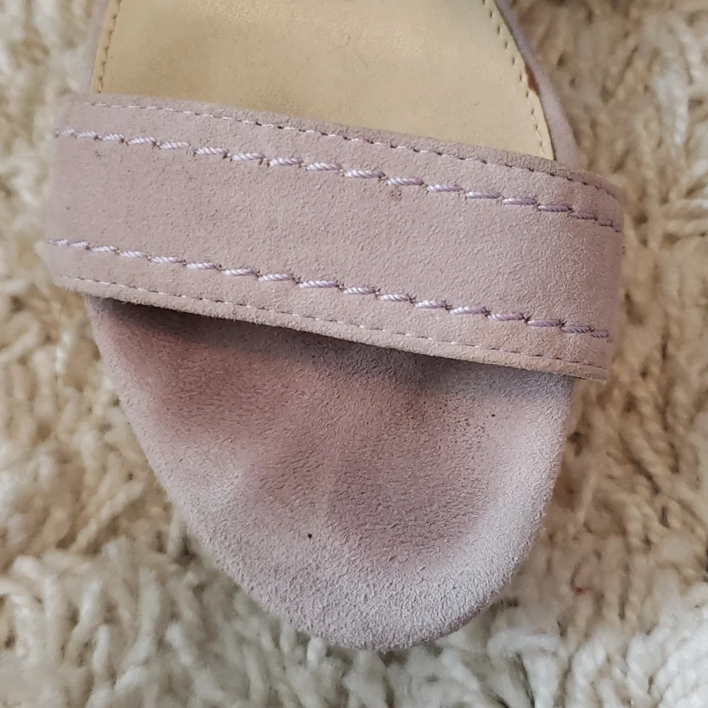 MARC FISHER leather platform sandals